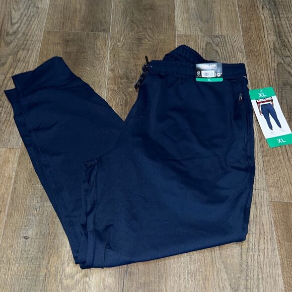 NWT Kirkland Signature Men's XL Active Jogger Pants Zipper Pockets Stretch Blue - Picture 5 of 11